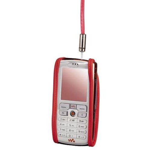 Heimkinosysteme: Hama Handy-Fenstertasche "View" f�r Sony Ericsson K750i/D750i/W800i, Rot