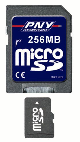 Projektoren: PNY P-MICROSD256-BX Micro SD Speicherkarte 256MB