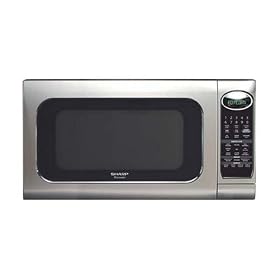 Sharp R-520KS 2-Cubic-Foot 1200-Watt Microwave Oven, Stainless Steel by Sharp