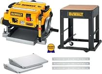 DeWalt DW735P Combo Thickness Planer + Mobile Stand, Extension Tables & Extra Knives