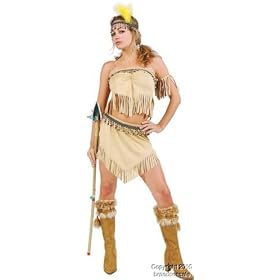 Plus Size Sexy Navajo Indian Costume (Sz: 16-18)