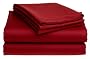 Pike Street 350-Thread-Count King Sheet Set, Red