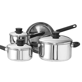 Innova Kitchen Basics 7-Piece 18 10 Stainless Steel Cookware Set by Innova