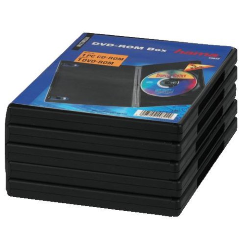 Heimkinosysteme: Hama 5er-Pack DVD-Leerh�llen; schwarz