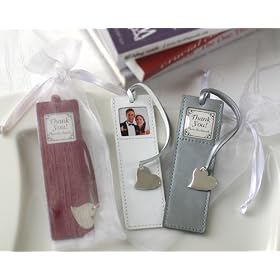 24 SILVER BOOKMARK FAVOR GIFT - WEDDING PARTY CATERING by overstockedkitchen