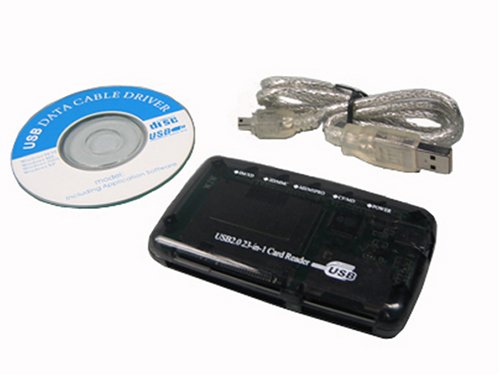 Zubeh&ouml;r: 23-in-1 USB 2.0 CARDREADER Kartenleser Card Reader wie z. B. f�r SD-Card, MMC-Card und viele mehr