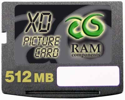 Speicherkarten: RAM COMPONENTS 512MB xD Card