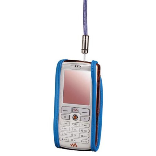 Heimkinosysteme: Hama Handy-Fenstertasche "View" f�r Sony Ericsson K750i/D750i/W800i, Blau