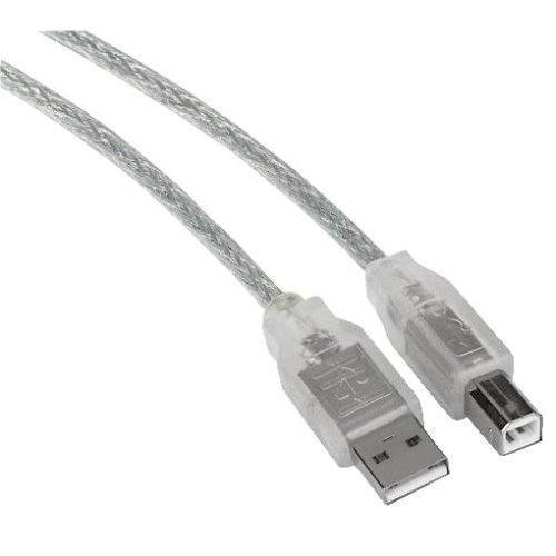 Heimkinosysteme: Hama USB-Anschlusskabel A-Stecker - B-Stecker, 1,8 m, Transparent, 25 St.