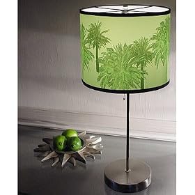 Contemporary Photographic Art Lamp - Palm Tree