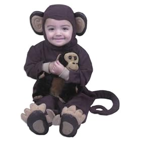 Child's Monkey Costume (Size:Toddler 2-4)