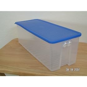 Tupperware Fridgesmart Large Container. Deep Blue Seal by 