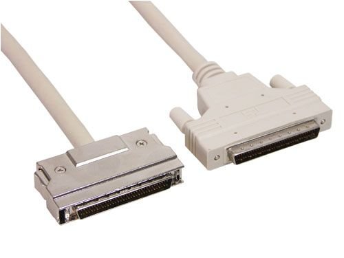 Festplatten: SCSI-III Kabel, HPD 68pol St. / St. Clip+Schraub