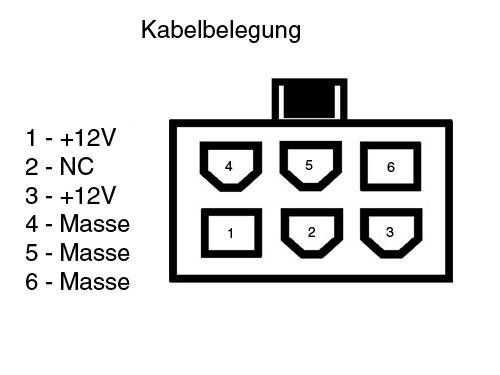 Projektoren: PCI-Express Stromadapter