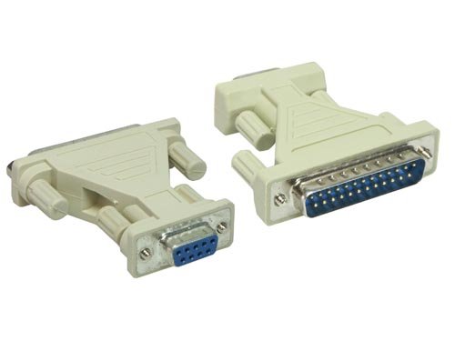 Elektronik und Foto: AT-Adapter 9pol Sub D Buchse an 25pol Sub D Stecke