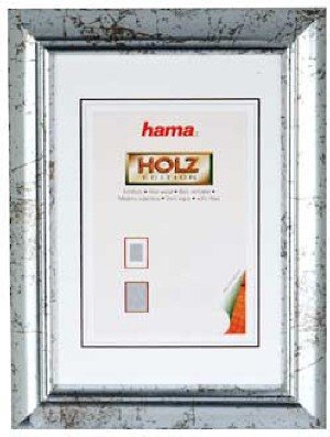 Heimkinosysteme: Hama 64483 Holz Rahmen Florenz Silber 30X40