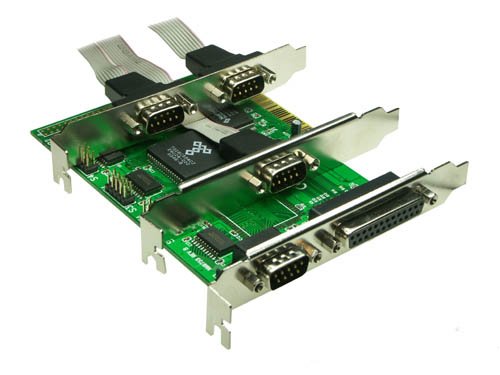 Festplatten: Schnittstellenkarte 4x seriell- 1x parallel Port -
