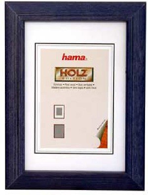 Heimkinosysteme: Hama 64488 Holz Rahmen Florenz Blau 10X15