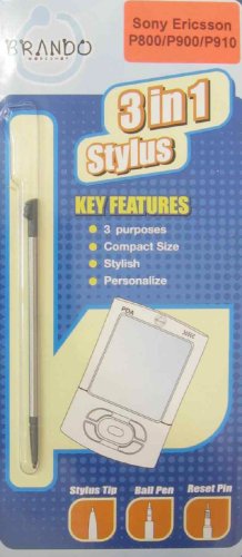Kamerazubeh&ouml;r: BRANDO 3-IN-1 STYLUS PEN FUER SONY ERICSSON P800 P900 P910