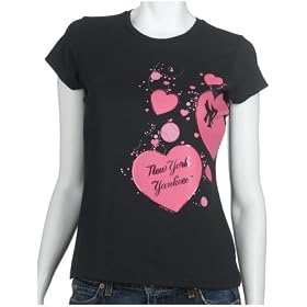 New York Yankees Women's Allover Heart Tee