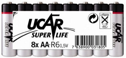 Audio und Video: Ucar R6 1215 AA Super Life Mignon 8er Folie