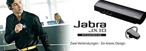Telekommunikation: Jabra JX10, Bluetooth Headset + Bluetooth HUB
