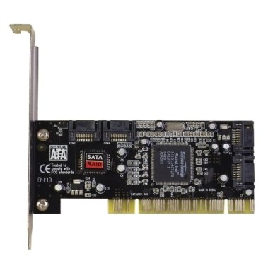 I/O Controller Karte PCI, 4x SATA intern, Raid 0/1, Retail