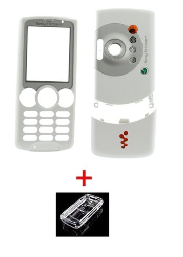 DVD Player: Oberschale f. Sony Ericsson W810i White Edition A+B+C Cover + Crystal Case