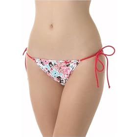 No Romeo Floral and Dots tie side bikini bottom No Romeo Floral and Dots tie side bikini bottom