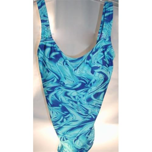 Speedo Blue Cut Up Ladies One Piece Swimsuit Picture