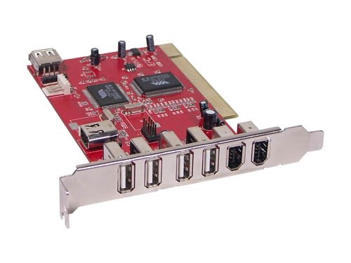 Camcorder: Combo-Schnittstellenkarte 4x FireWire, 6x USB 2.0,