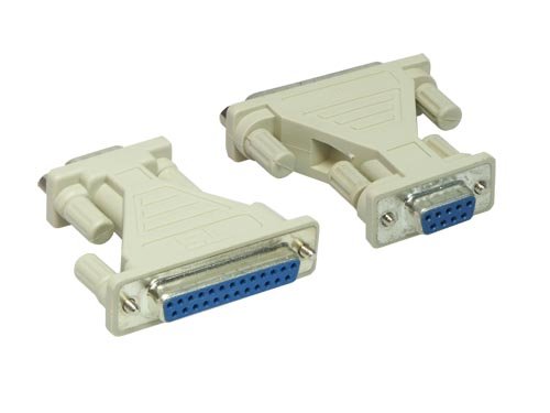 Elektronik und Foto: AT-Adapter 9pol Sub D Buchse an 25pol Sub D Buchse