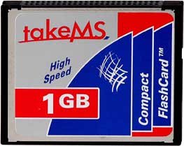 TV Ger&auml;te: takeMS Compact Flash (CF) Speicherkarte 1 GB (Retailverpackung)