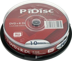 Speicherkarten: RITEK RIDISC DVD+R DL8.5GB 2.4x speed