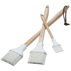 Exclusive-Le Creuset 3pc. Silicone Brush Set, White by Pastry Brushes