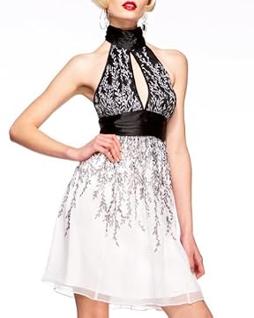bebe.com : Silk Babydoll Halter Dress :  womens clothes design designer dress