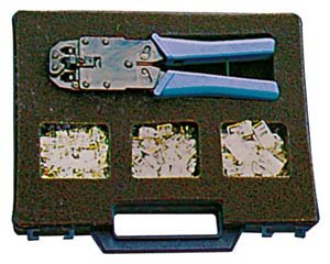 MP3 Player: Modular Werkzeugkoffer inkl. Crimpzange, Abisolierer und verschiedene Stecker