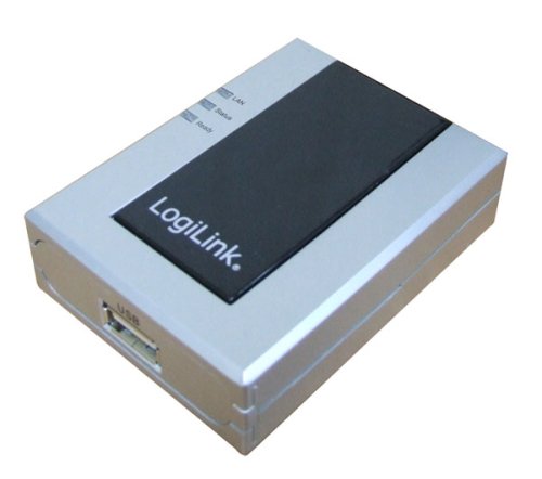 Lautsprecher: LogiLink - Printserver f�r USB Drucker | LAN | Netzwerk