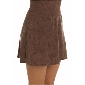 Magicsuit Andrew Sisters brown suede skirt