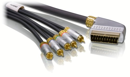 Projektoren: Philips SWV 6340 / 10 Video-/Audio-Kabel Scart auf 5 RCA 5,0 m