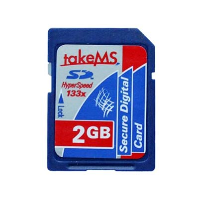 DVD Player: Original TakeMS SD Memory Card Speicherkarte 2 GB (133x Hyper Speed) fuer Digitalkamera