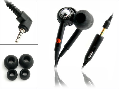 Festplatten: Stereo Headset -Black Edition f. Nokia 6110 Navigator inkl.3,5 mm Klinkenstecker-Adapter