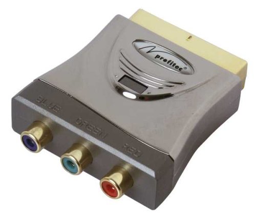 Heimkinosysteme: High-End Scart-Adapter RGB * 21-pol Scart-Stecker auf 3 x Cinch-Buchse (RGB)