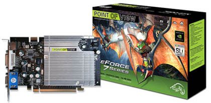 Projektoren: Point of View GeForce 7600 GS, 256 MB DDR2, PCI-Express, TV-Out, DVI-Out