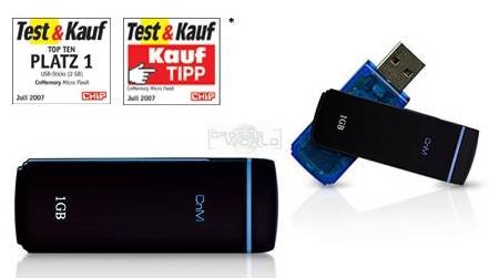 Camcorder: Cnmemory USB 2.0 Micro FlexX 1GB 200x (30MB/s) USB Speicherstick
