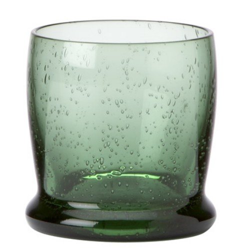 DANSK CRYSTAL KALAHARI TUMBLERS SHORT GREEN SET(S) OF 4