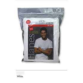 Hanes Classics Tall Men's Crewneck T Shirts 2-Pack - t9856