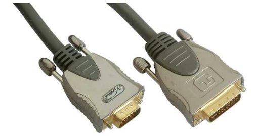 Heimkinosysteme: High-End DVI-D-Kabel 2,0 Meter, 24+5 Dual-Link DVI-D Stecker auf HDD-15 Stecker * Home Cinema Quality (SUB-D)