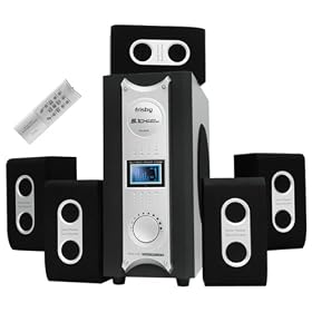 Frisby FS-5030 - 3000 Watt Surround Sound Speakers W/remote and 4 Aux-in Picture