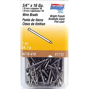 3/4 Inch x 16 Gauge Wire Brads